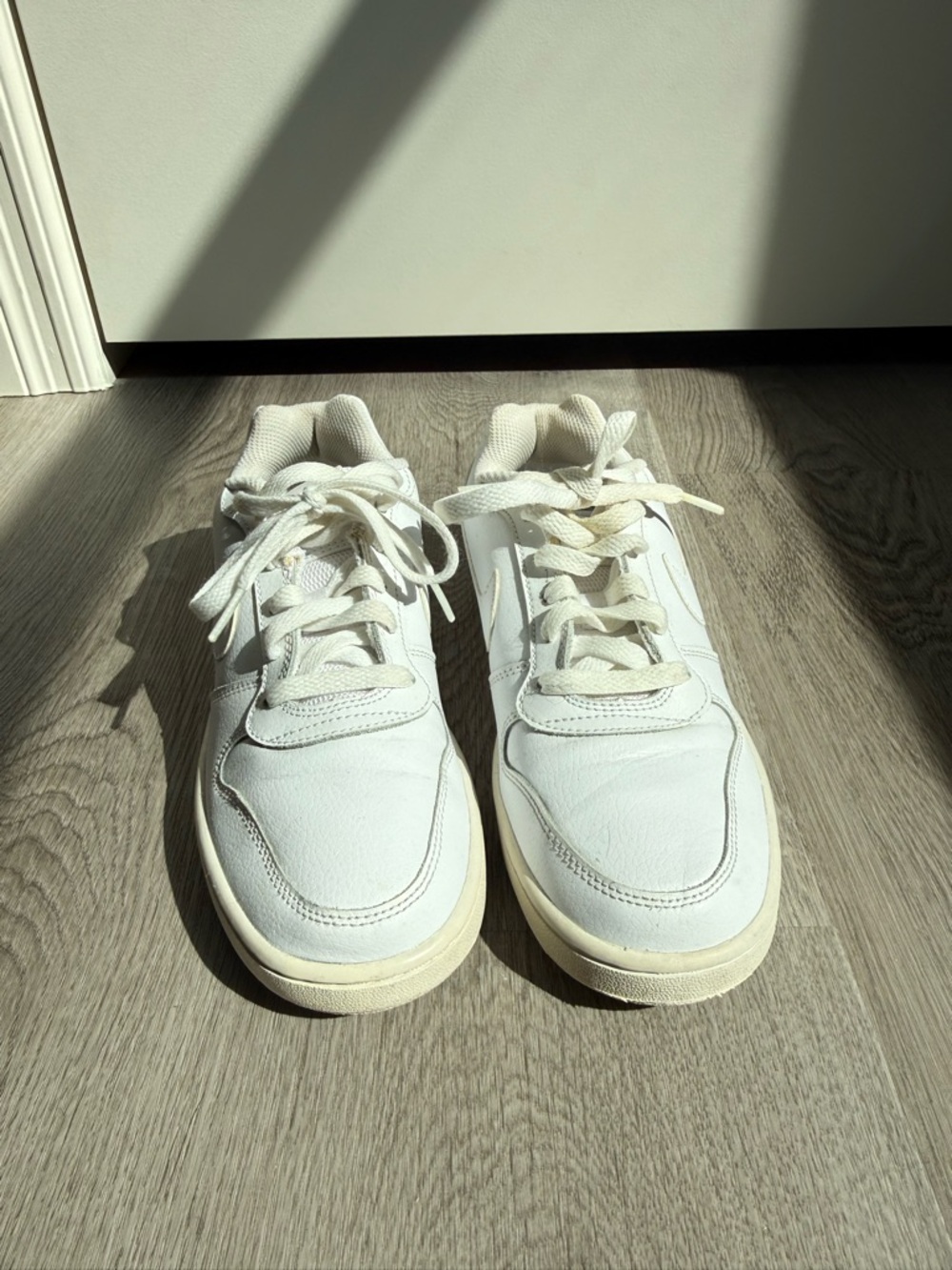 Nike White Low-Top Mesh Sneakers - Picture 2 of 11